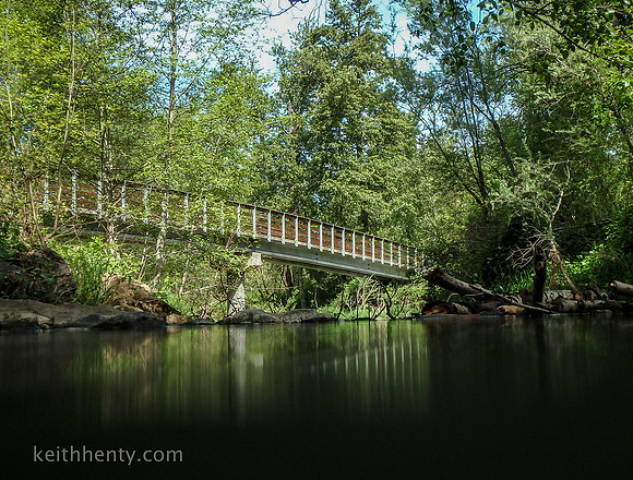 Bridge over Bear Creek, near Talent, Oregon