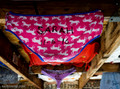 Coco's corners, Baja and one of the many panties on the ceilings and walls. Signed by the owner.